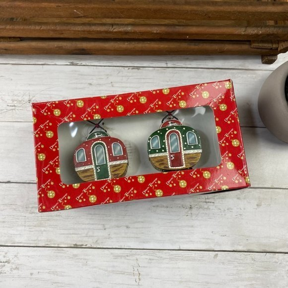 Dillard’s American‎ Camper RV Vintage trailers Ornaments New in Box - Picture 1 of 6